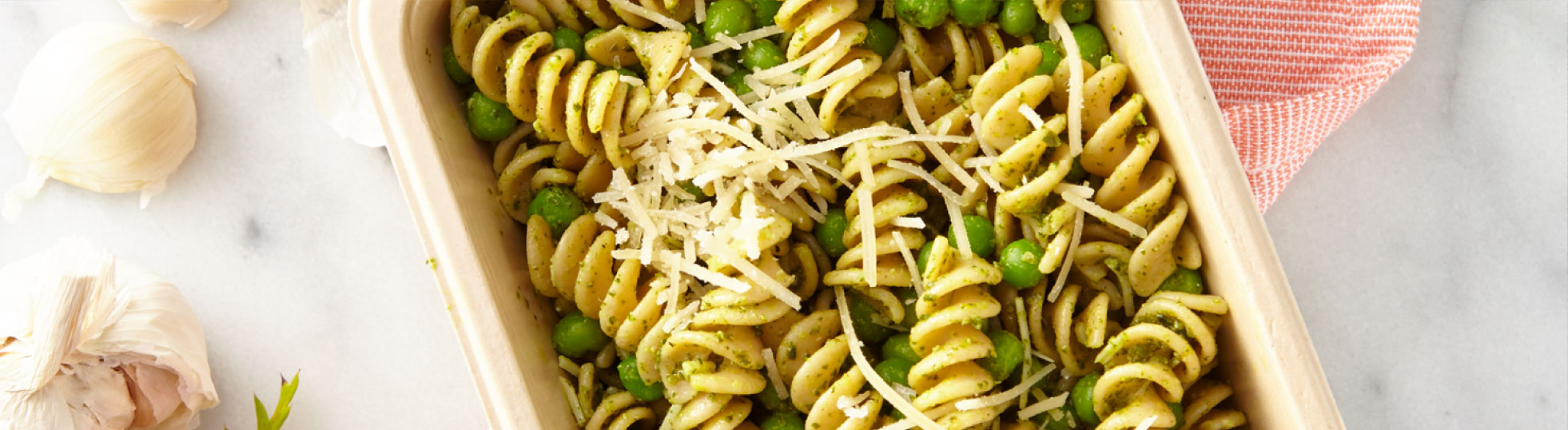 Pesto Pasta w/Peas (Hot)